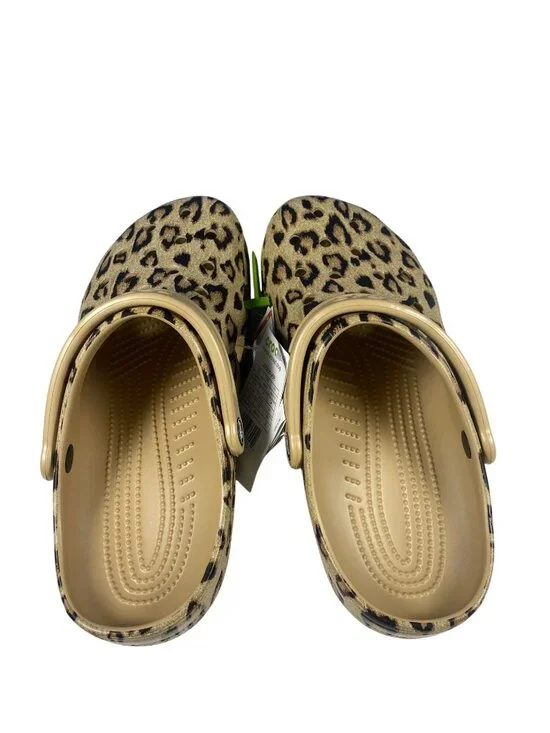 NWT Crocs Women's 10 Classic Leopard Print Clog Shoes from Finish Line Sold out - Picture 3 of 10